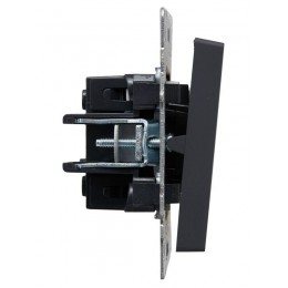 Выключатель 2-кл. СП BRITE ВС10-2-1-БрГ 10А с индик. механизм графит IEK BR-V20-1-10-K53