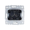 Выключатель 2-кл. СП BRITE ВС10-2-1-БрГ 10А с индик. механизм графит IEK BR-V20-1-10-K53