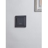Выключатель 2-кл. СП BRITE ВС10-2-1-БрГ 10А с индик. механизм графит IEK BR-V20-1-10-K53