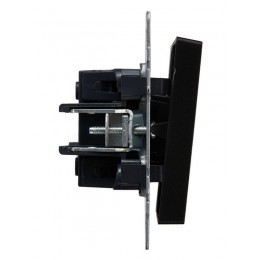 Выключатель проходной 2-кл. СП BRITE ВС10-2-6-БрЧ 10А механизм черн. IEK BR-V22-0-10-K02