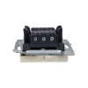 Выключатель проходной 2-кл. СП BRITE ВС10-2-6-БрКр 10А механизм беж. IEK BR-V22-0-10-K10