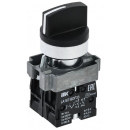 Переключатель LA167-BDF33 3 полож. 2НО черн. KARAT IEK BSW20-BDF33-4-24-67-3-K02