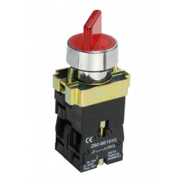 Переключатель LAY5-BK2465 на 2 полож. 1НО+1НЗ красн. KARAT IEK BSW90-BK-2-K04