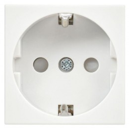 Розетка 1-м 2мод. РКС-20-30-П-К 45х45 с заземл. бел. PRIMER IEK CKK-40D-RSZB2-K01-K