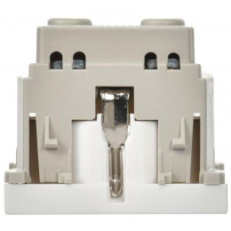 Розетка 1-м 2мод. РКС-20-30-П-К 45х45 с заземл. бел. PRIMER IEK CKK-40D-RSZB2-K01-K