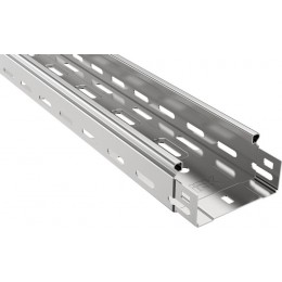 Лоток листовой перфорир. 100х50 L3000 сталь 1мм оцинк. IEK CLP10-050-100-100-3