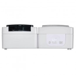 Блок ОП выключатель 1-кл. и розетка с заземл. контактом и крышкой для открытой установки бел. клавиша/дымчатая крышка БГб-22-31-ГПБд IP54 ГЕРМЕС PLUS IEK EBGMP20-K03-31-54-EC