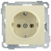 Розетка 1-м СП Bolero РС11-1-0-Б 16А IP20 с заземл. механизм крем. IEK ERB11-K33-16