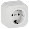 Розетка ОП GLORY РС20-3-ХБм 16А с заземл. без защ. шторок бел. матов. IEK ERH11-K01M-16