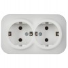 Розетка 2-м ОП GLORY РС22-3-ХБм 16А с заземл. без защ. шторок бел. матов. IEK ERH21-K01M-16