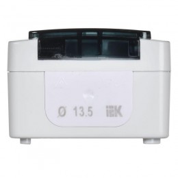 Розетка 1-м ОП Гермес Plus РСб20-3-ГПБд 16А IP54 с заземл. с дым. крышкой бел. IEK ERMP12-K03-16-54-EC