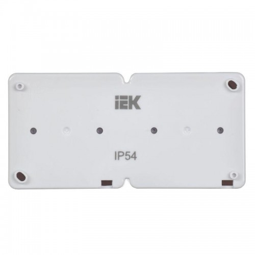 Розетка 2-м ОП Гермес Plus РСб22-3-ГПБб 16А IP54 с заземл. с крышкой бел. IEK ERMP22-K01-16-54-EC