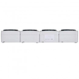 Розетка 4-м ОП Гермес Plus РСб24-3-ГПБд 16А IP54 с заземл. с дым. крышкой бел. IEK ERMP42-K03-16-54-EC