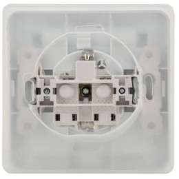 Розетка 1-м СП Вега РСбш10-3-ВБ 16А IP44 с заземл. защ. шторки с крышкой бел. GENERICA ERV16-K01-16-DM