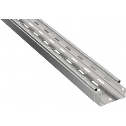 Лоток листовой перфорир. 100х50 L3000 сталь 0.45мм без боков. ESCA 3 IEK ES3-15-050-100-3-045