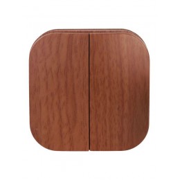 Выключатель 2-кл. ОП GLORY 10А ВС20-2-0-ХД дуб IEK EVH20-K24-10