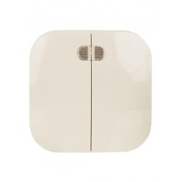 Выключатель 2-кл. ОП GLORY 10А ВС20-2-1-ХК с индикацией крем. IEK EVH21-K33-10