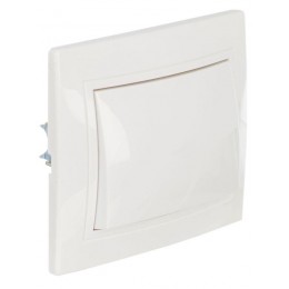 Выключатель 1-кл. СП Кварта 10А IP20 ВС10-1-0-КБ бел. IEK EVK10-K01-10-DM