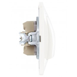 Выключатель 1-кл. СП Кварта 10А IP20 ВС10-1-0-КБ бел. IEK EVK10-K01-10-DM