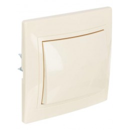 Выключатель 1-кл. СП Кварта 10А IP20 ВС10-1-0-ККм крем. IEK EVK10-K33-10-DM