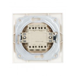 Выключатель 1-кл. СП Кварта 10А IP20 ВС10-1-1-КБ с индикацией бел. IEK EVK11-K01-10-DM