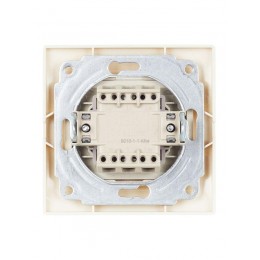 Выключатель 1-кл. СП Кварта 10А IP20 ВС10-1-1-ККм с индикацией крем. IEK EVK11-K33-10-DM