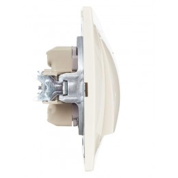 Выключатель 1-кл. СП Кварта 10А IP20 ВС10-1-1-ККм с индикацией крем. IEK EVK11-K33-10-DM