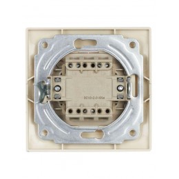 Выключатель 2-кл. СП Кварта 10А IP20 ВС10-2-0-ККм крем. IEK EVK20-K33-10-DM