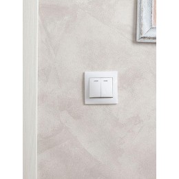 Выключатель 2-кл. СП Кварта 10А IP20 ВС10-2-1-КБ с индикацией бел. IEK EVK21-K01-10-DM