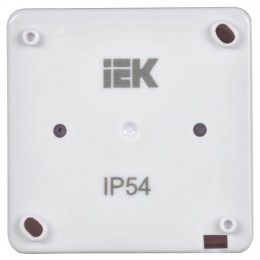 Выключатель 1-кл. ОП Гермес Plus 10А IP54 ВС20-1-1-ГПБ с индикацией цвет клавиши: бел. бел. IEK EVMP11-K01-10-54-EC