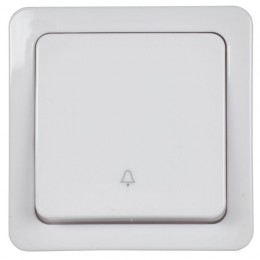 Выключатель кнопочный 1-кл. ОП Гермес Plus 10А IP54 ВСк20-1-0-ГПБ цвет клавиши: бел. бел. IEK EVMP13-K01-10-54-EC