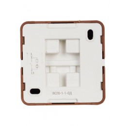 Выключатель 1-кл. ОП Октава 10А IP20 ВС20-1-1-ОД с индикацией дуб IEK EVO11-K04-10-DC