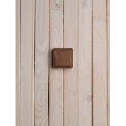 Выключатель 1-кл. ОП Октава 10А IP20 ВС20-1-1-ОД с индикацией дуб IEK EVO11-K04-10-DC