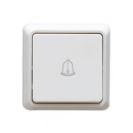 Выключатель кнопочный 1-кл. ОП Октава 10А IP20 ВСк20-1-0-ОБ бел. IEK EVO13-K01-10-DC