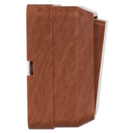 Выключатель 2-кл. ОП Октава 10А IP20 ВС20-2-0-ОД дуб IEK EVO20-K04-10-DC