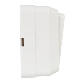 Выключатель 2-кл. ОП Октава 10А IP20 ВС20-2-1-ОБ с индикацией бел. IEK EVO21-K01-10-DC