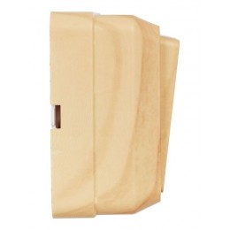 Выключатель 2-кл. ОП Октава 10А IP20 ВС20-2-1-ОС с индикацией сосна IEK EVO21-K03-10-DC