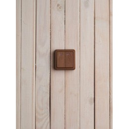 Выключатель 2-кл. ОП Октава 10А IP20 ВС20-2-1-ОД с индикацией дуб IEK EVO21-K04-10-DC