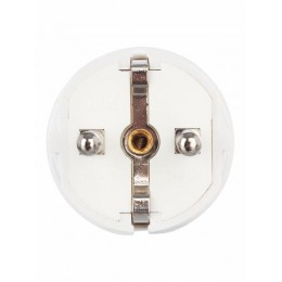 Вилка прямая ВПп10-01-Ст разборная с заземл. контактом 16А бел. IEK EVP10-16-01-K01