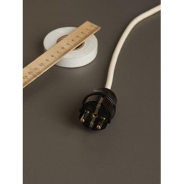 Вилка прямая ВПп10-02-Ст разборная с заземл. контактом 16А черн. IEK EVP10-16-01-K02