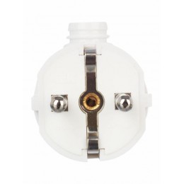 Вилка угловая ВПу11-01-Ст разборная с заземл. 16А бел. IEK EVP11-16-01-K01