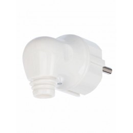 Вилка угловая ВПу11-01-Ст разборная с заземл. 16А бел. IEK EVP11-16-01-K01