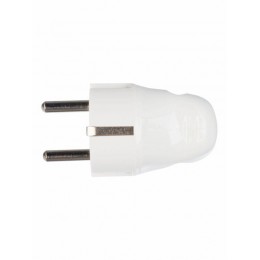 Вилка угловая ВПу11-01-Ст разборная с заземл. 16А бел. IEK EVP11-16-01-K01