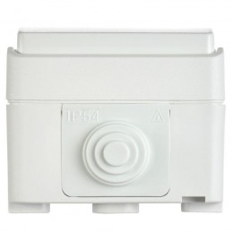 Выключатель проходной 1-кл. ОП Форс IP54 ВС20-1-1-ФБ с индикацией бел. IEK EVS11-K01-10-54-DC