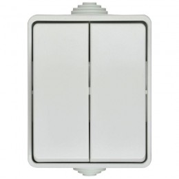 Выключатель 2-кл. ОП Форс IP54 ВС20-2-0-ФБ бел. IEK EVS20-K01-10-54-DC