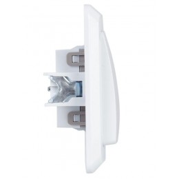 Выключатель 1-кл. СП Вега 10А IP20 ВС10-1-0-ВБ бел. IEK EVV10-K01-10-DM