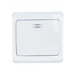 Выключатель 1-кл. СП Вега 10А IP20 ВС10-1-1-ВБ с индикацией бел. IEK EVV11-K01-10-DM