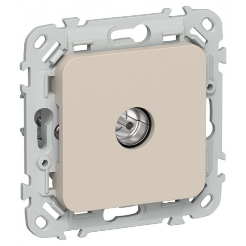 Розетка телевизионная оконечная СП FLITE РТВм-1-1-1-ФлЛ тип M экранир. механизм льняной IEK FI-A13-O-K88