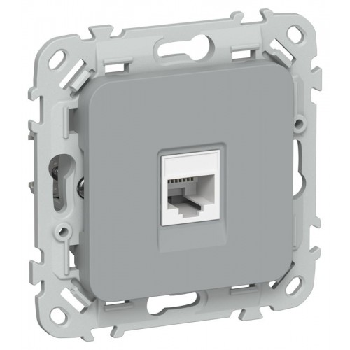 Розетка компьютерная СП FLITE РК5е-1-0-ФлС RJ45 кат.5E UTP механизм сер. IEK FI-K12-1-K03