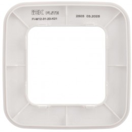 Рамка 1-м СП FLITE РУ-1-А-ФлБ бел. IEK FI-M12-31-20-K01